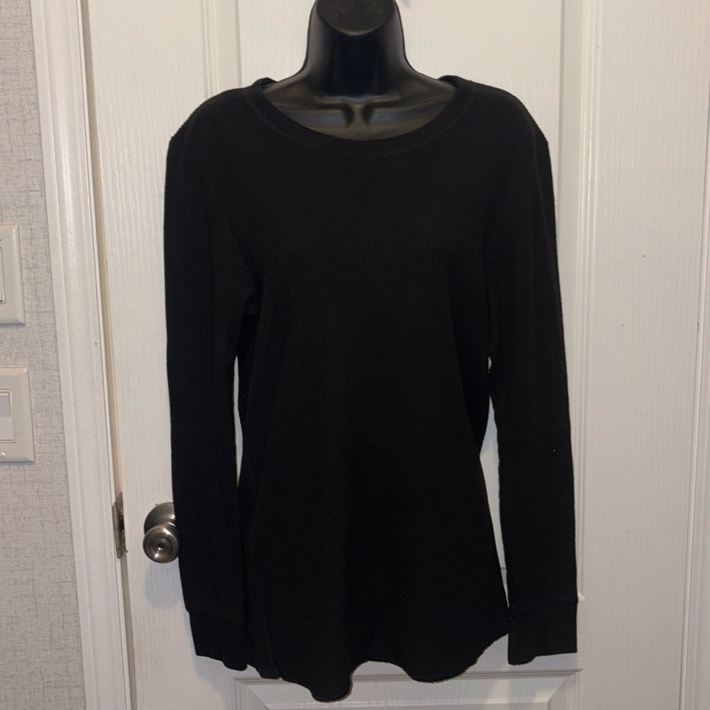 Black Fruit of the Loom Long-Sleeve